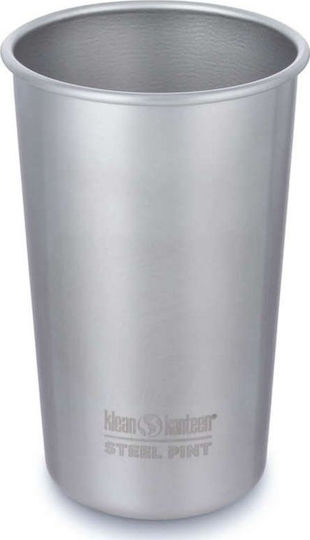 Klean Kanteen Set de pahare Cocteiluri din Plastic în Culoarea Argintiu 473ml 4buc