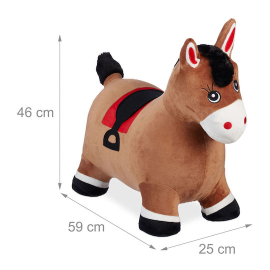 Rubber Jumper Textile Cover Pony Air Pump Included 46 X 59 X 25 Cm
