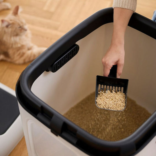 Rotho My Pet Biala Xl Τουαλέτα Γάτας Κλειστή Λευκή