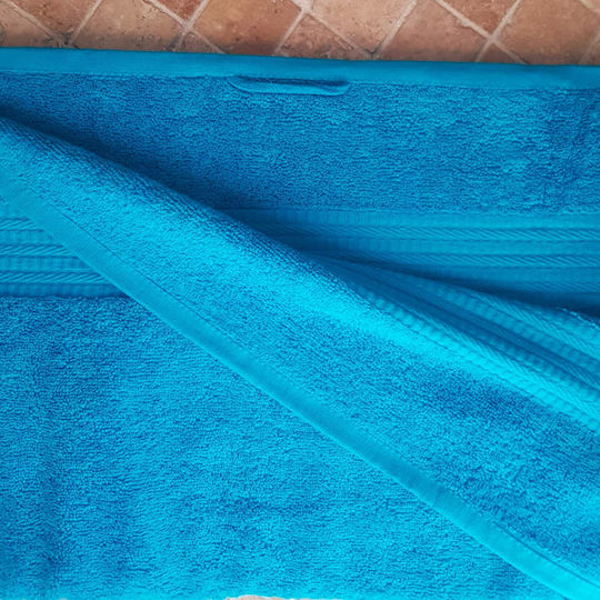 Kotonia Home Πετσέτα Προσώπου Rise 50x90εκ. Turquoise Βάρους 500gr/m²