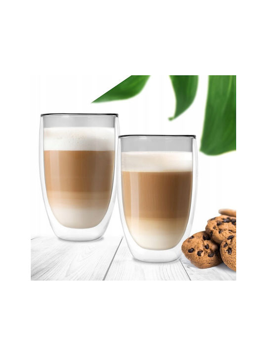 Orion Σετ Ποτήρια Καφέ/Freddo από Γυαλί 460ml 2τμχ