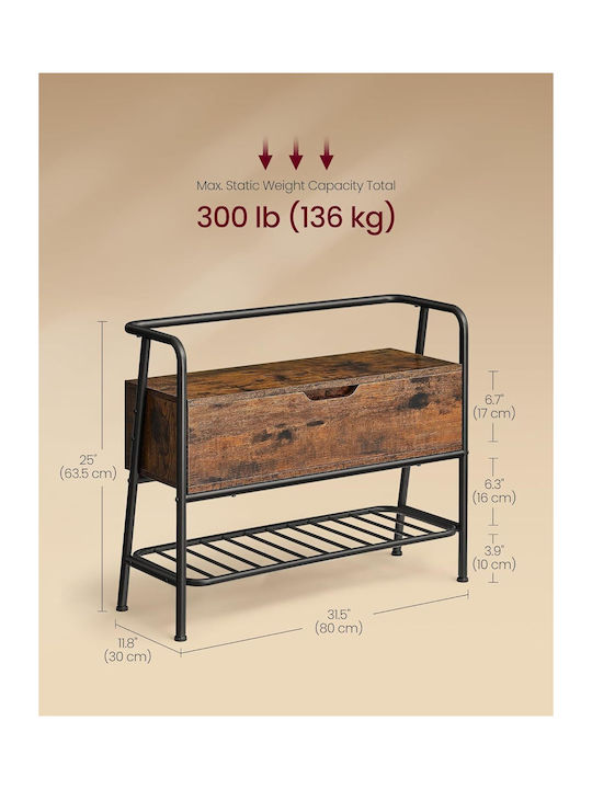 Metall Schuhschrank 80x30x63.5cm