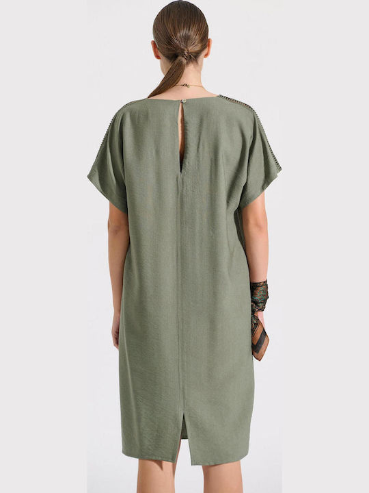 Sommer Damenkleid Khaki
