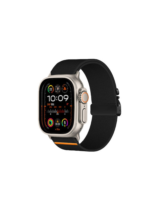Kalebol Λουράκι Υφασμάτινο Μαύρο (Apple Watch 10, Ultra 2, Ultra 49mm, 9, 8, 7)