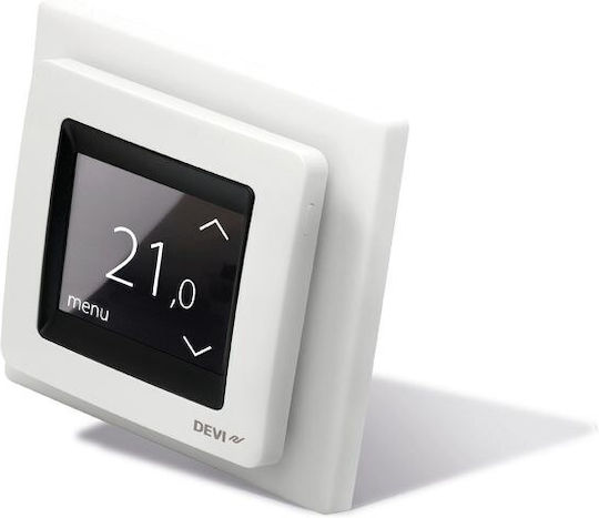 Danfoss DEVIreg Touch Pure White Digital Termostat Spațiu cu Ecran Tactil