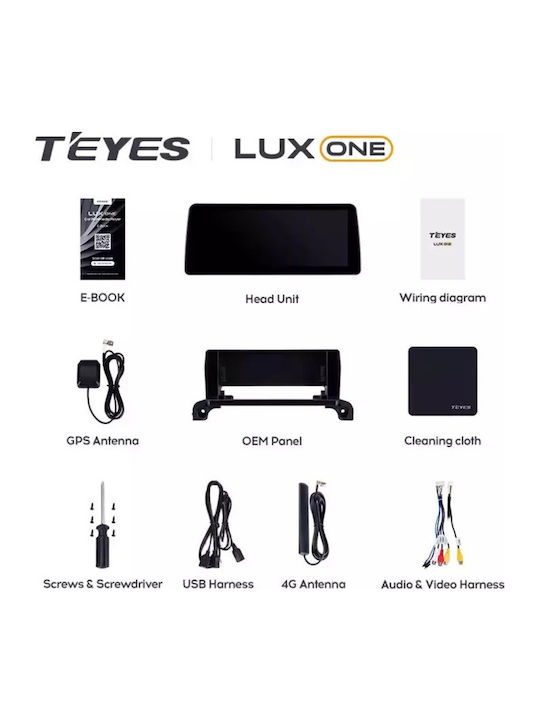 Teyes Sistem Audio Auto pentru Peugeot 5008 2017-2023 (Bluetooth/USB/WiFi/GPS/Apple-Carplay/Android-Auto/Partitură) cu Ecran Tactil 12.3"