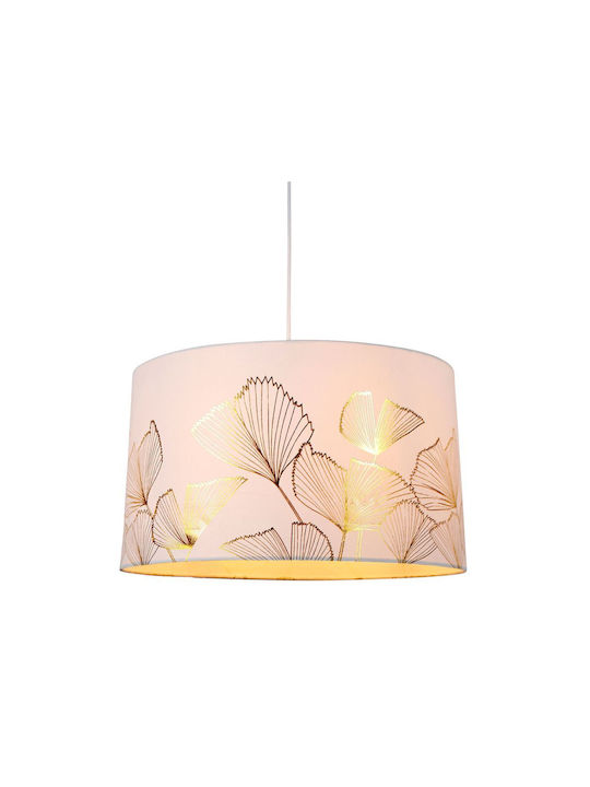 Ostaria Pendant Light White with Socket E27 40x40cm