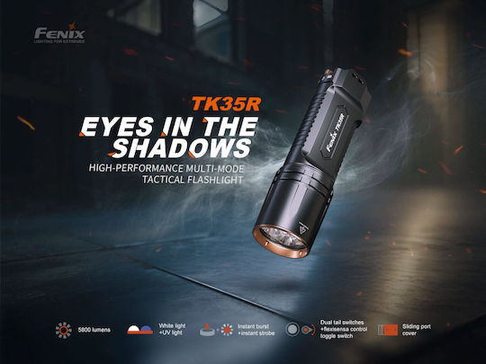 Fenix Επαναφορτιζόμενος Φακός LED UV IP68 με Μέγιστη Φωτεινότητα 5800lm