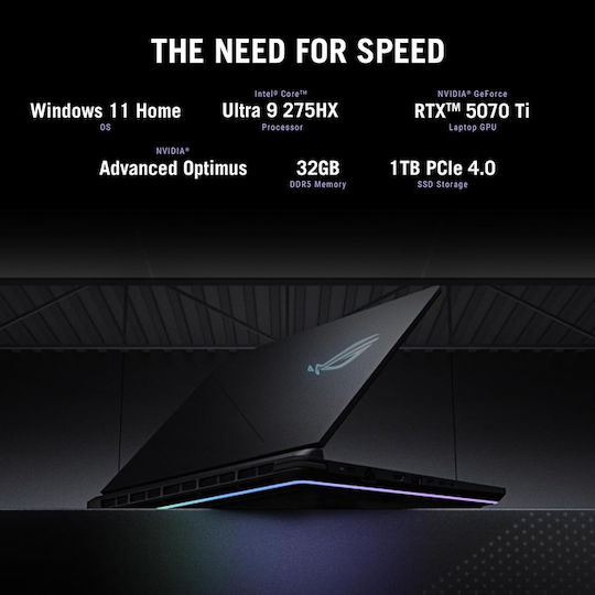 Asus ROG Strix G16 G615LR-AS96 16" IPS QHD+ 240Hz (Ultra 9-275HX/32GB/1.0TB SSD/GeForce RTX 5070 Ti/W11 Home) (US Keyboard)