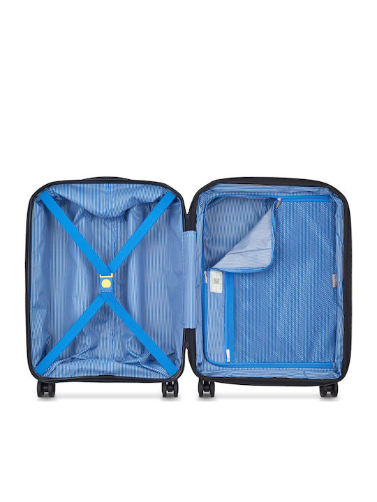 Delsey Anvers Cabin Hard Suitcase Blue with 4 Wheels Height 55cm