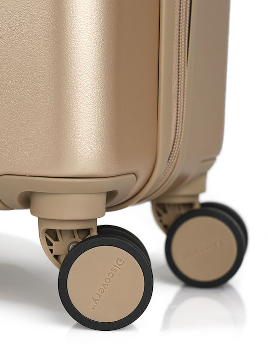 Discovery Large Travel Suitcase Hard Gold with 4 Wheels