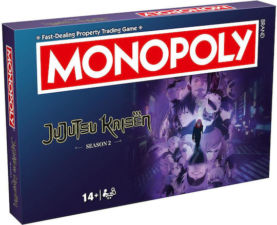 Board Game Monopoly - Jujutsu Kaisen for 2-6 Players 14+ Years Old (EN) Winning Moves