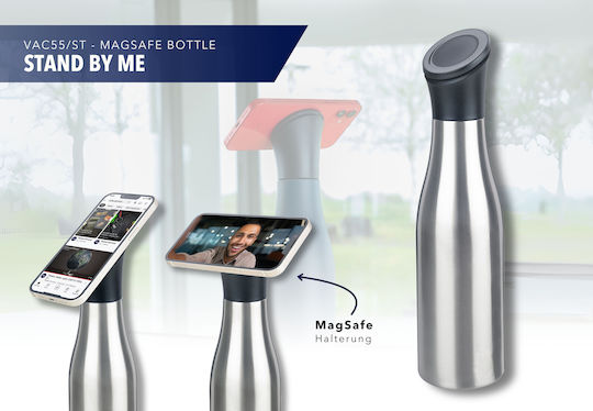 Troika Μπουκάλι Θερμός 550ml Ασημί