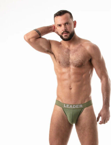 Leader Herren Jockstrap Khaki