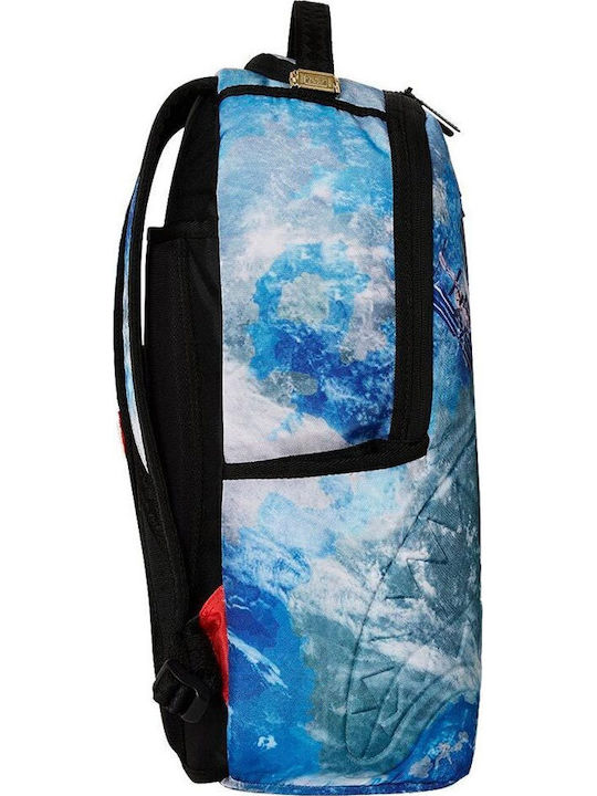 Sprayground DLXSR School Bag Backpack Junior High-High School Blue with Water Bottle Holder
