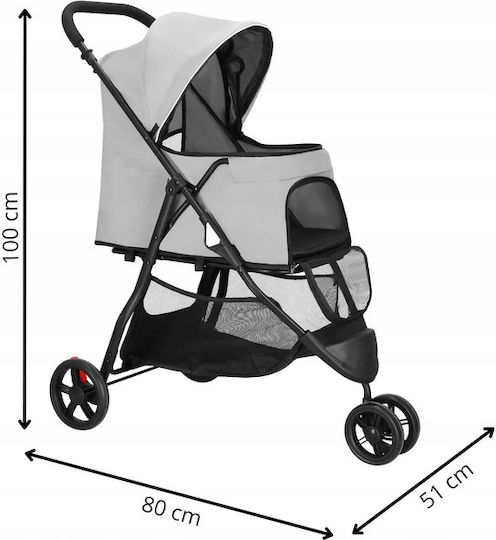 Cosul pentru transport câine / pisici până la 15kg Negru