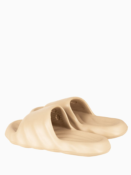 Men's Beige Slides