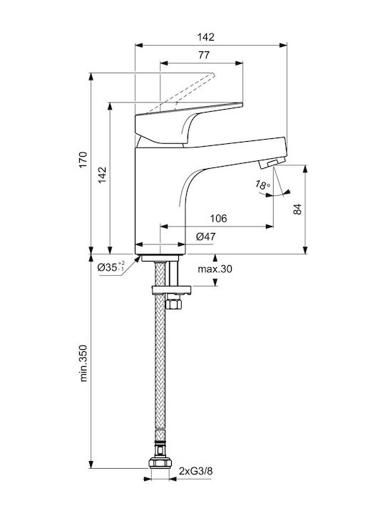 Ideal Standard Миксер Смесител за мивка