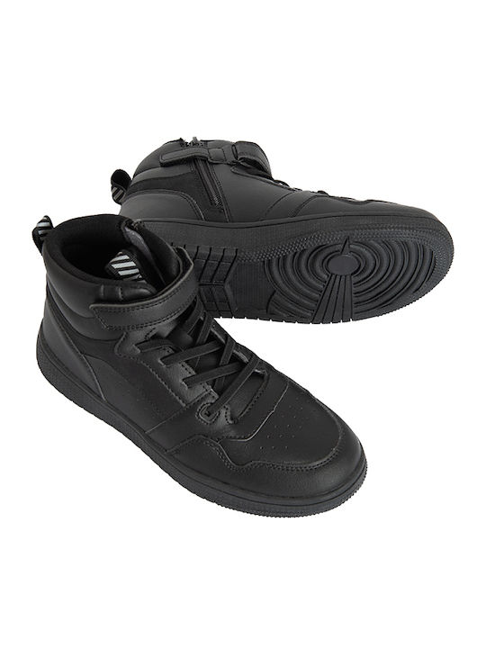 Kinderstiefel mit Bügel- und Schleifenverschluss Schwarz