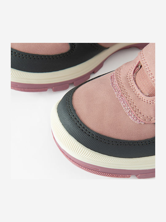 Kinderstiefel mit Bügel- und Schleifenverschluss Rosa