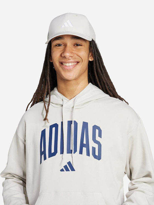 Collegiate Sweatshirt mit Kapuze Ecru
