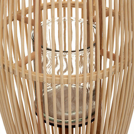 Atmosphera Φαναράκι Bamboo Μπεζ 27x27x27εκ.