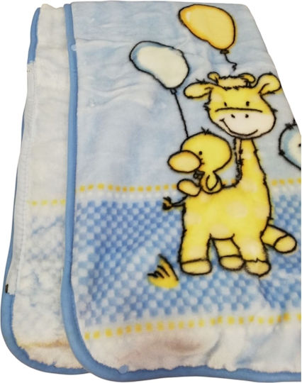 Sunshine Decke Wickeltücher für Kinderzimmer Samt Blau 110x140cm