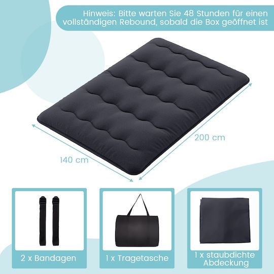 Costway Schlafsack Doppelter Black