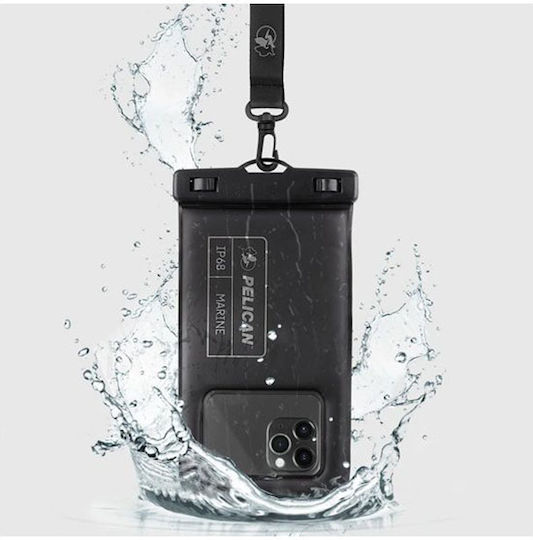 Case Mate Pelican Marine Series Водоустойчив Калъф за Смартфон с Подвижна Каишка Черен