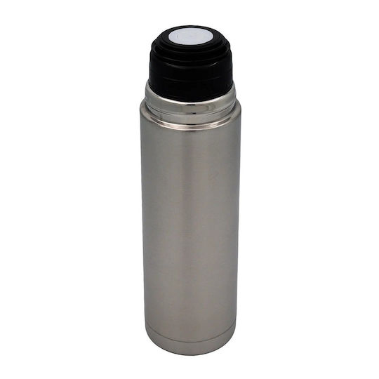 Sidirela Glass Thermos Stainless Steel 280ml Silver with Cap-Cup