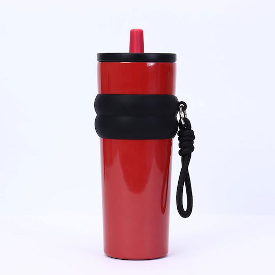 TnS Glass Thermos Plastic 800ml Black