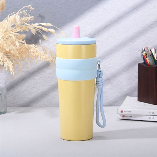 TnS Glass Thermos Plastic 800ml Black