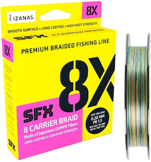 Sufix SFX 8X Fishing Filament 150m / 0.235mm / 7.7kg