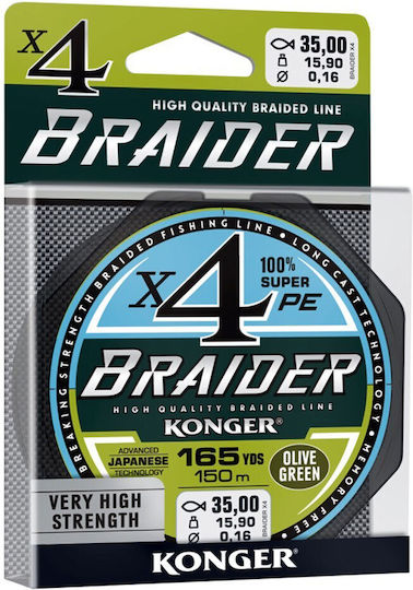 Konger Braider Fishing Filament 150m / 0.4mm