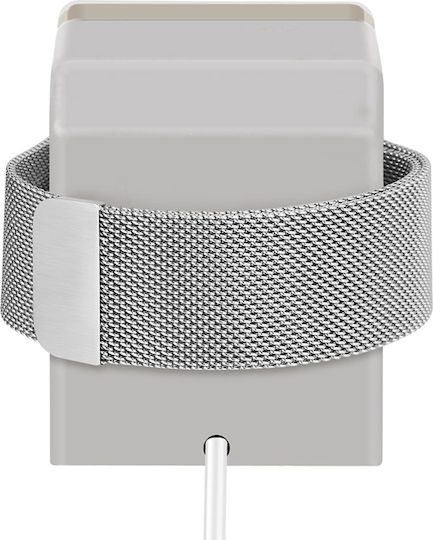 Eko Зарядна Поставка Apple Watch Винтидж Модел Във Форма A Macintosh Сива