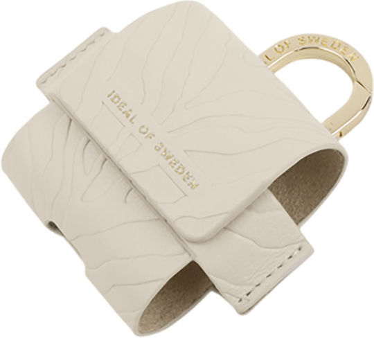 Ideal Sweden Mini Bag Airpods 3 Model Flo Textured Zebra Carabiner Beige