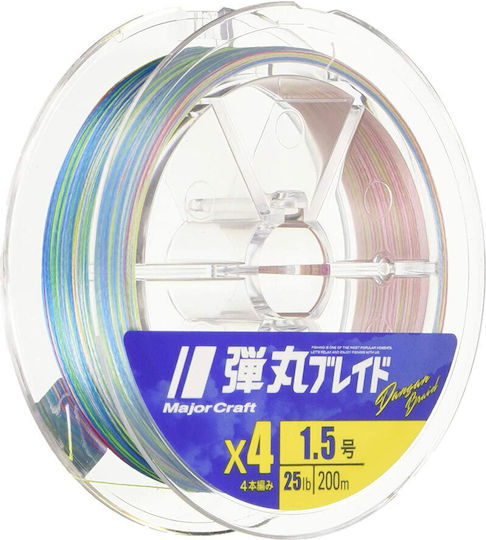 MajorCraft Dangan Braid Fir de pescuit 200m / 0.15mm