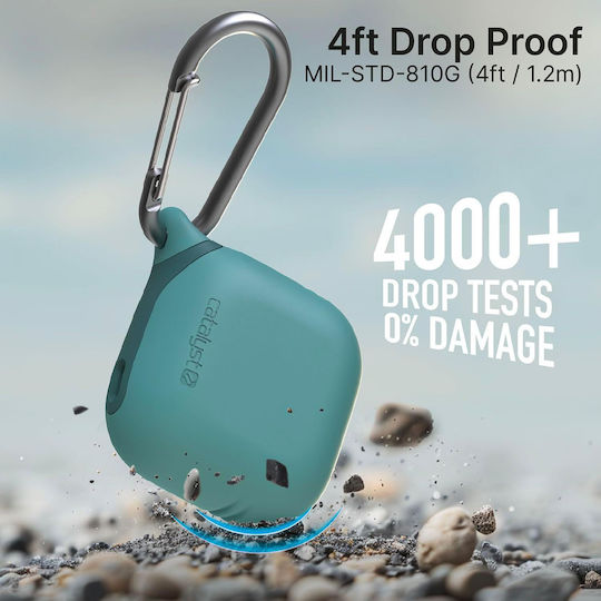 Catalyst Case Airpods 4 Waterproof IPX6 Carabiner Green