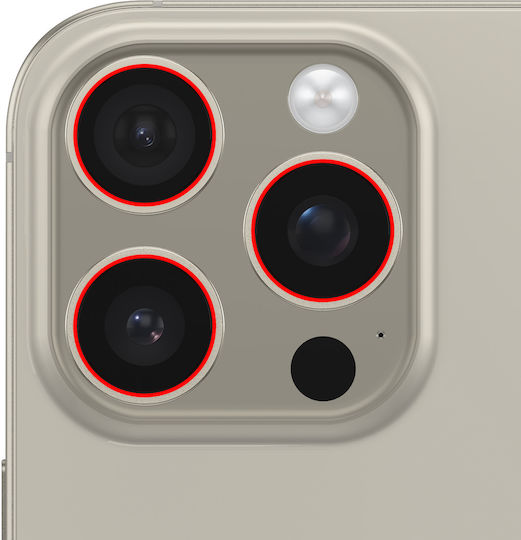 Clappio Rear Camera Lens Iphone 16 Pro Iphone 16 Pro Max Black