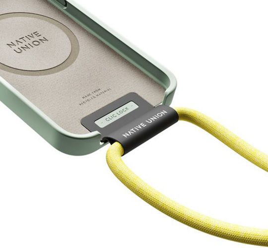 Native Union Husă Reglabilă Din Nailon Pentru Iphone 13 Pro Max Clic Lock Galben