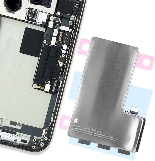 Clappio Adhesive Battery Iphone 16 Pro Solid Mount Transparent