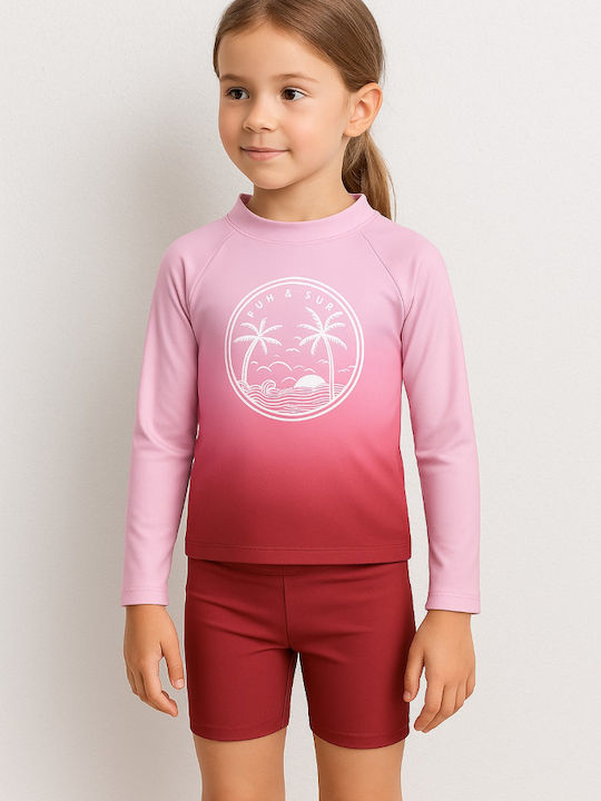 Joyce Sun & Surf Kids Swimwear Swimwear Set Pink Bordeaux