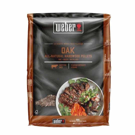 Weber Oak BBQ Smoking Pellet 8kg 1pcs