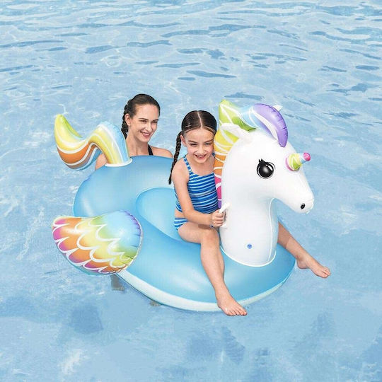 Bestway Kids' Inflatable Pool Mattress Unicorn Light Blue 163x110cm