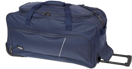 Diplomat Seagull Reisetasche Blau mit Rädern Stoff L73xB32xH35cm