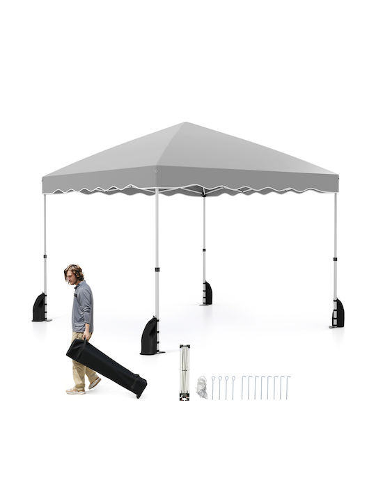 Costway Gazebo Garten Gray 3x3m