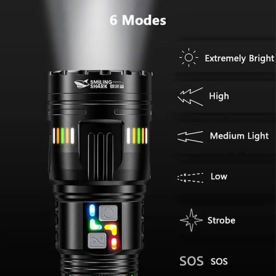 X-Balog Rechargeable LED Flash Light with Maximum Brightness 40000lm