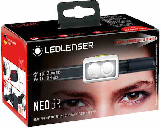 Togo Stirnlampe LED mit maximaler Helligkeit 600lm Schwarz