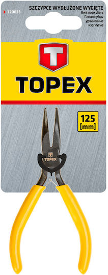 Topex Μυτοτσίμπιδο 125mm Μυτοτσίμπιδο Κυρτό Μήκους 125mm