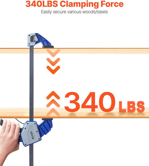 Vevor Bar Clamps Woodworking 2-pack 60.96 cm One-handed Clamp Spreader 154kg